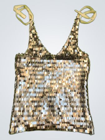 Upcycled Sequin Tank Top