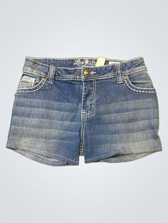 Upcycled Love Nation Premium Denim Shorts