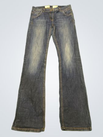 Yessica Damen Blaue Schlagjeans