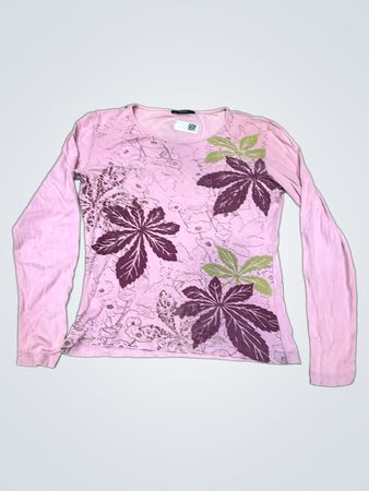 Burton Pink Floral Langarmoberteil