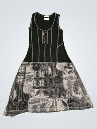Cache Cache Sleeveless Patchwork Dress