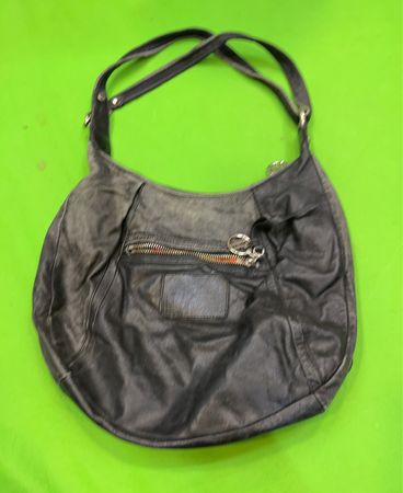 Black Leather Shoulder Bag