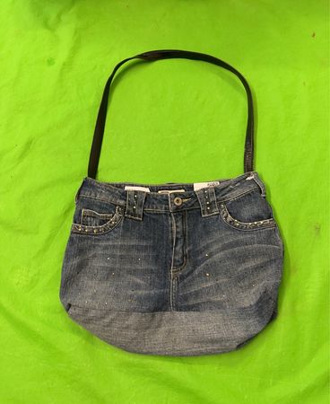 Faded Glory Stretch Denim Schultertasche