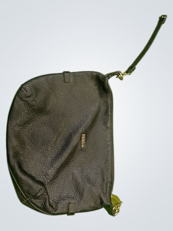 Furla schwarze Leder-Clutch
