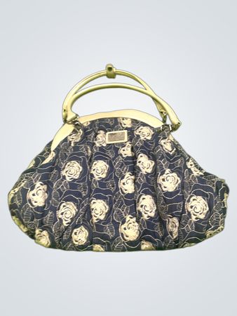 Beijo Couture Blue Floral Handbag