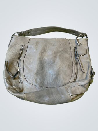 Jessica Simpson Tan Leder Schultertasche