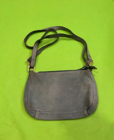 Blaues Leder Crossbody Bag