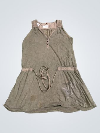 Miss Sixty Sleeveless Dress with Drawstring Waist