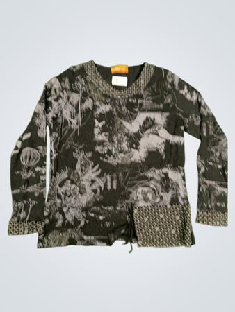 Jean Gabriel Long Sleeve Graphic Print Top