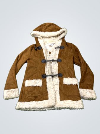 Forever 21 Faux Suede Duffle Coat