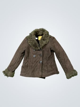 Brown Faux Fur Lined Jacket