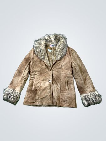 WEST Faux Fur Trimmed Jacket
