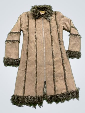 Dolce Elavir Faux Fur Trimmed Coat