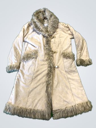 YILISI Faux Fur Trimmed Coat XXL