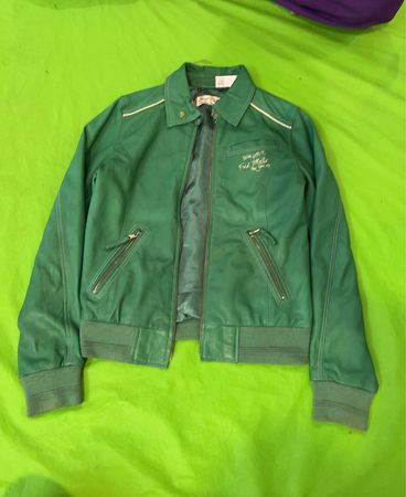 Fred Mello New York Green Leather Jacket