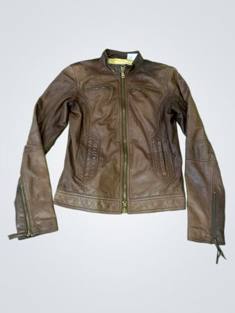 United Colors of Benetton Brown Leather Jacket