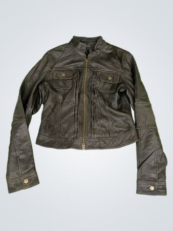Lauren Hutton Black Leather Jacket