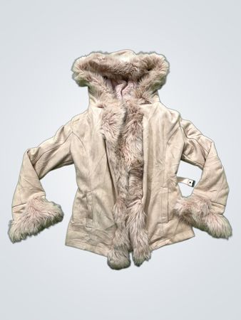 CHIC&JEUNE PARIS Faux Fur Trimmed Hooded Jacket