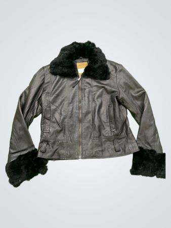 Conbipel Vera Pelle Leather Fur Jacket