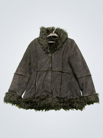 Black Faux Fur Trimmed Jacket