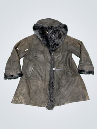 MARESTER Black Fur Lined Coat