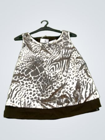 Ärmelloses Top mit Tierdruck von Jacqueline Riu