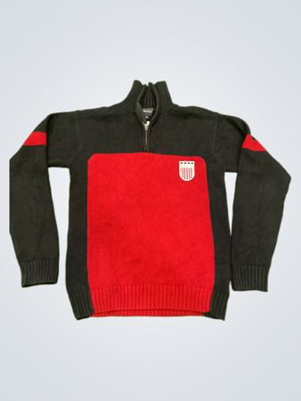 BLEND OF AMERICA Quarter Zip Sweater