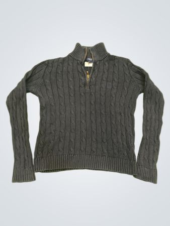 Chaps Kabelstrick Viertel-Reißverschluss Pullover
