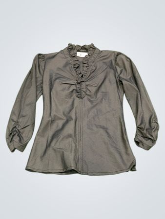 Damen Xanaka gestreifte Rüsch Bluse
