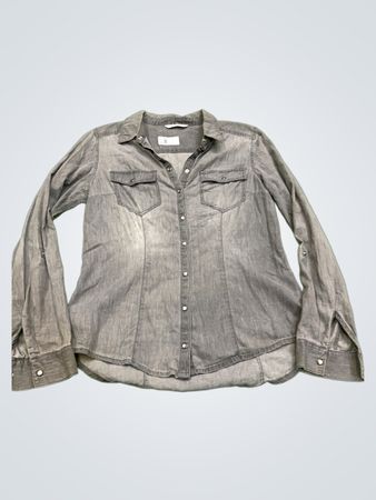 CAMAIEU Graues Denim-Hemd