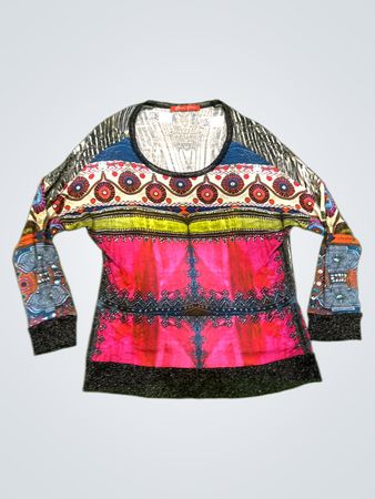 Olivier Philips Langarm-Print-Top