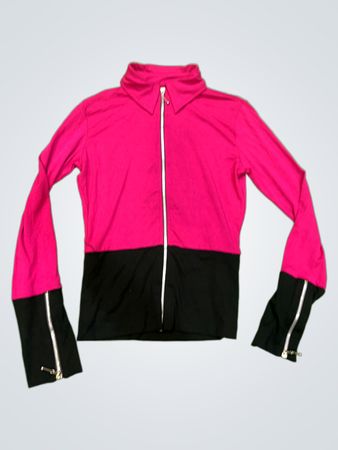 J.N.Y. JENNYFER Color Block Zip-Up Top