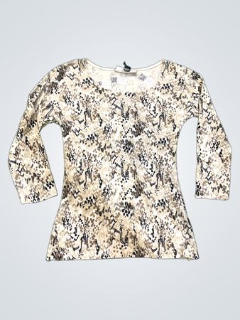 Karen Scott Damen 3/4-Arm Bedrucktes Oberteil