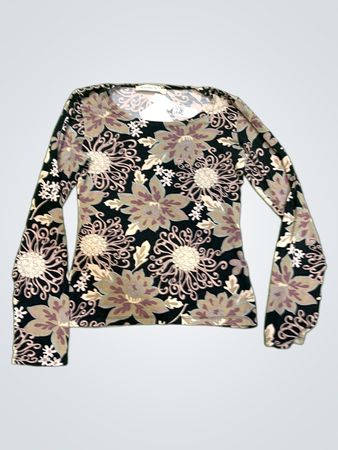 Jacqueline Miu Floral Langarmoberteil