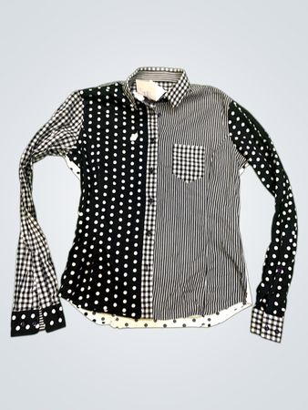 Gazoil Kollektion Damen Langarm Patchwork Hemd