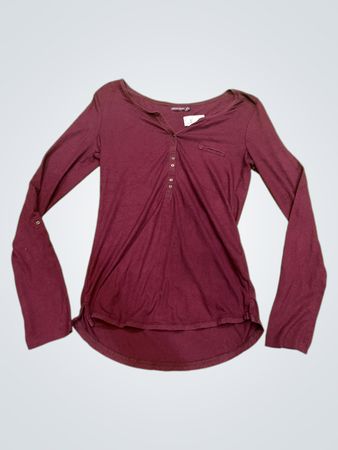 Bershka BSKGIRL Langarm-Henley-Top