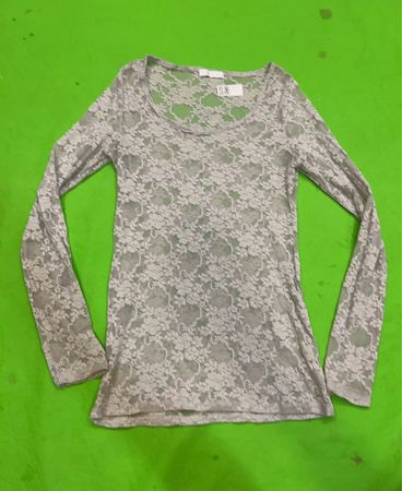 Promod Spitzen Langarmtop