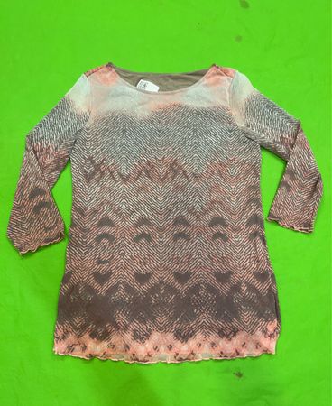 Langarmshirt mit Zickzackmuster
