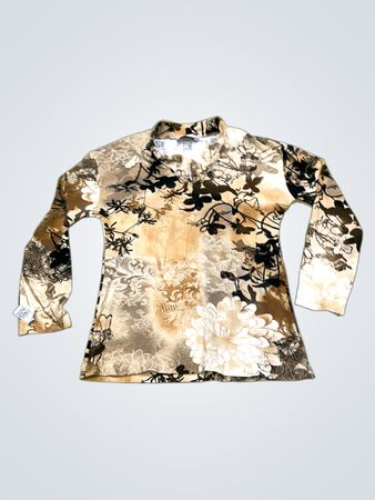 BEKA MODERN Haut à manches longues à imprimé floral pour femmes taille 44
