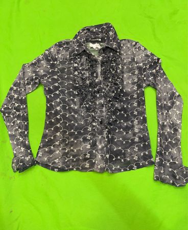 Melrose Ruffle Button-Up Shirt