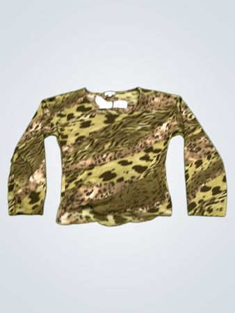 Zamba Clothing Co. Animal Print Long Sleeve Top
