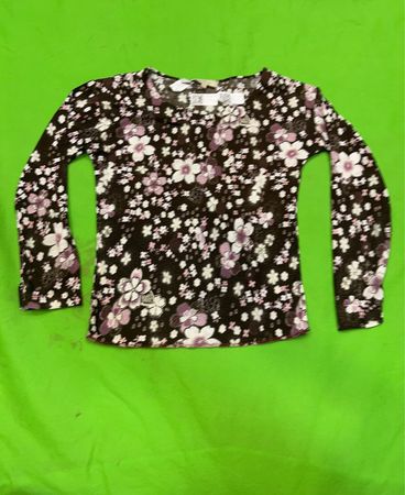 Malva Floral Print Langarmoberteil