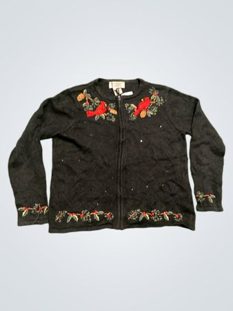 Tiara International Christmas Collection Damen Ramie Baumwollcardigan