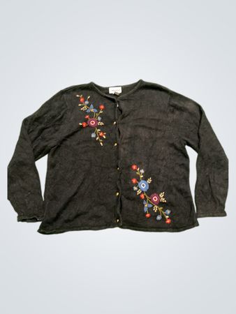 Anthony Richards Damen Bestickter Cardigan
