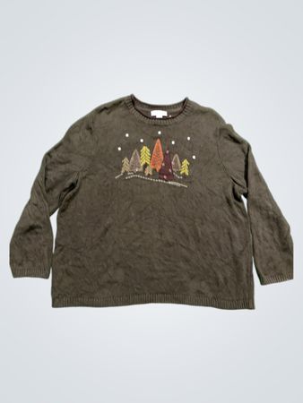 cj banks bestickter Baum Pullover