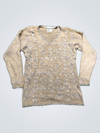 CAROLYN TAYLOR FÜR BY DESIGN Bestickter Pullover