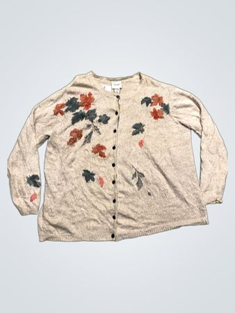 Monterey by Koret Damen Floral Print Cardigan 2X