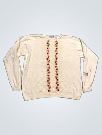 Jumper Cream bestickter Pullover