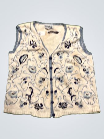 Teddi Damen Bestickte Strickweste