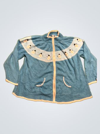 Cracker Factory Damen Schneemann Zip-Up Pullover